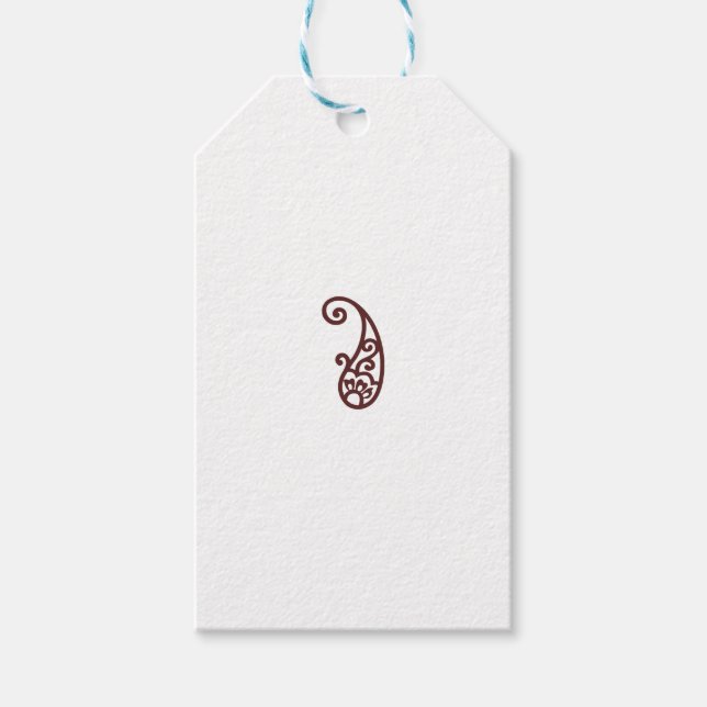 Etiqueta Para Presente Ponto vermelho (Frente)