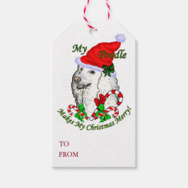Etiqueta Para Presente Poodle Lovers Natal