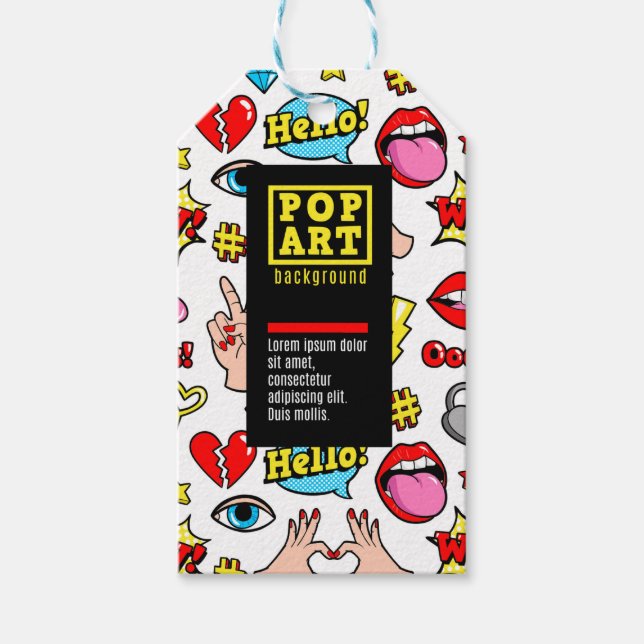Etiqueta Para Presente Pop (Frente)