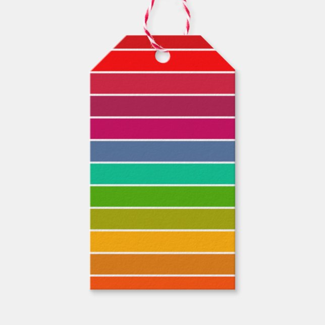 Etiqueta Para Presente Pop Art Stripes (Frente)