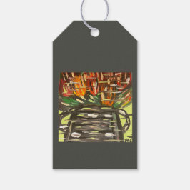 Etiqueta Para Presente Pop de cor - Etiqueta de presente preta