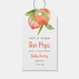 Etiqueta Para Presente Pop quando ela Pop Chá de fraldas