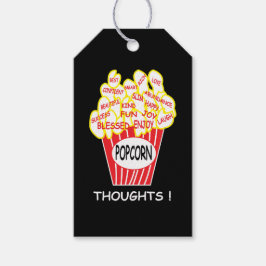 Etiqueta Para Presente Popcorn Acha Que É Positivo Mindset