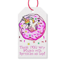 Pose de Dab de Unicórnio em Donut com Glacê Rosa e