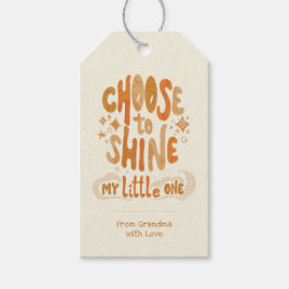 Etiqueta Para Presente Positividade radiada: escolha brilhar inspiraciona