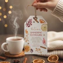 Pote de mistura de outono em infusão