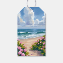 Etiqueta Para Presente Praia em Flor | Hortênsia Rosa Costa Oceânica Cost
