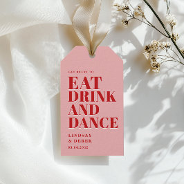 Etiqueta Para Presente PREPARE-SE PARA COMER BEBER E DANÇAR! Casamento 