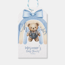 Preppy Bear Overalls Boy Casual Baby Shower