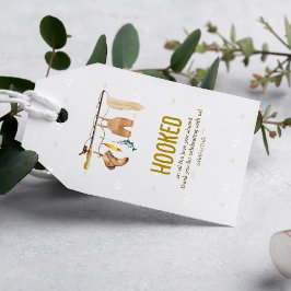 Etiqueta Para Presente Presas em Todo o Amor: Churrasco de Bebê do Pescad