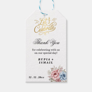 Etiqueta Para Presente Presente de Agradecimento Branco Elegante
