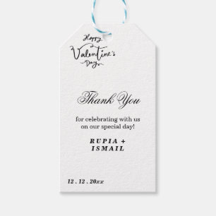 Etiqueta Para Presente Presente de Agradecimento Branco Elegante