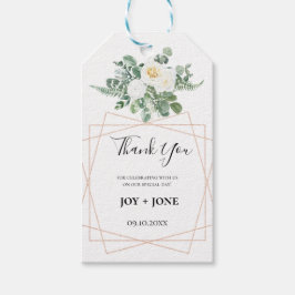 Etiqueta Para Presente Presente de Agradecimento Branco Elegante