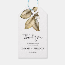 Etiqueta Para Presente Presente de Agradecimento Elegante Branco