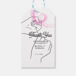 Etiqueta Para Presente Presente de Agradecimento Minimalista e Elegante