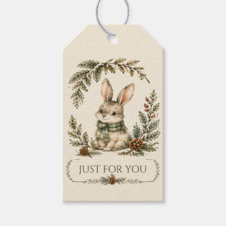 Etiqueta Para Presente Presente de Aniversário de Coelhinho da Floresta G