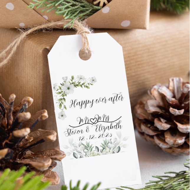 Etiqueta Para Presente Presente de Casamento Personalizado feliz para sem (Criador carregado)