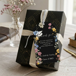 Etiqueta Para Presente Presente de festa de formatura Jardim de flores si