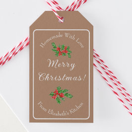 Etiqueta Para Presente Presente de Natal Comestível de Panificação de Fér