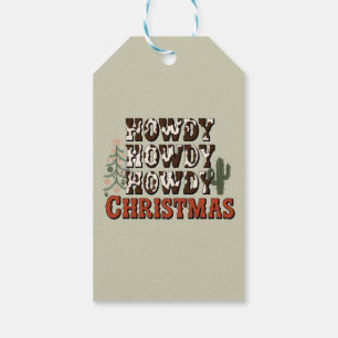 Etiqueta Para Presente Presente de Natal da Família Howdy Howdy Howdy Fes