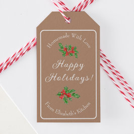 Etiqueta Para Presente Presente de Natal de Bolos Editável Feliz Natal