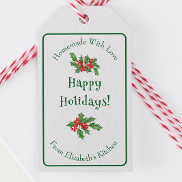 Etiqueta Para Presente Presente de Natal Editável de Panificação de Féria