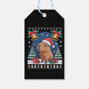 Etiqueta Para Presente Presente de Natal para Amante de Capivara, Capivar