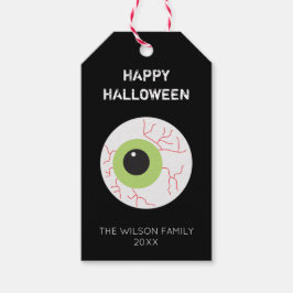 Etiqueta Para Presente Presente do Festa de Olhos Assustadores do Hallowe