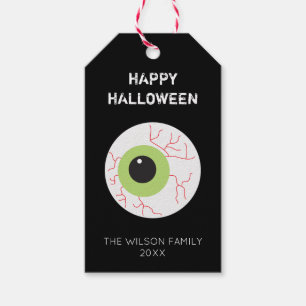 Etiqueta Para Presente Presente do Festa de Olhos Assustadores do Hallowe