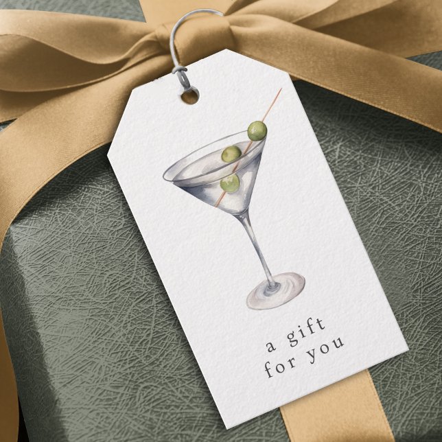 Etiqueta Para Presente Presente no Bar Martini Cocktail ou etiqueta de fa (Criador carregado)
