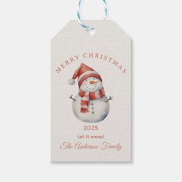 Etiqueta Para Presente Presente personalizado de Natal com vibração de aq