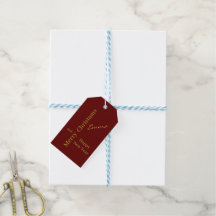 Presente Personalizado de Natal Elegante em Burgun
