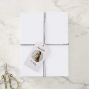 Etiqueta Para Presente Presente personalizado de Pai - Rosto filho person
