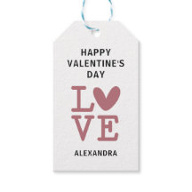 Presente personalizado do Dia dos Namorados rosa a