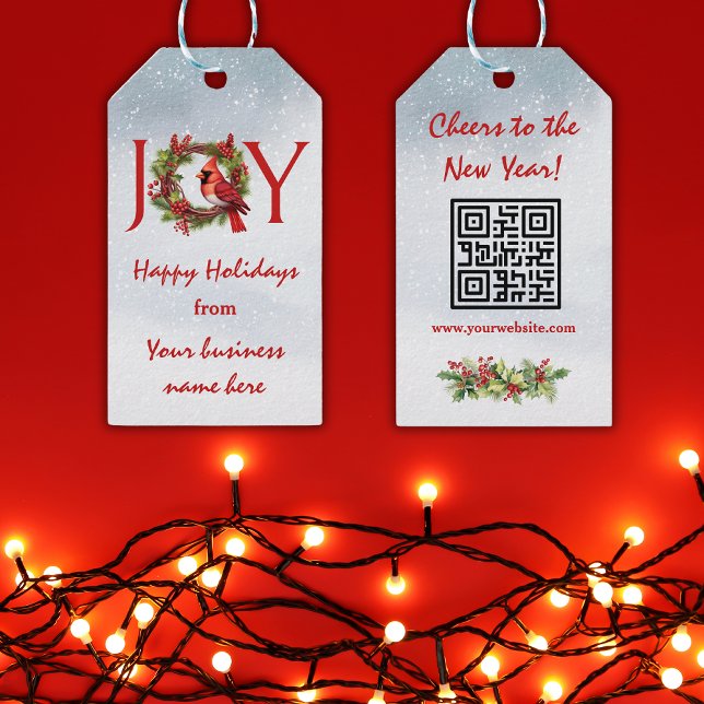 Etiqueta Para Presente Presentes de Natal para Empresas   (Add a personal touch to your gifts with our custom Christmas business tags! Order yours today!)