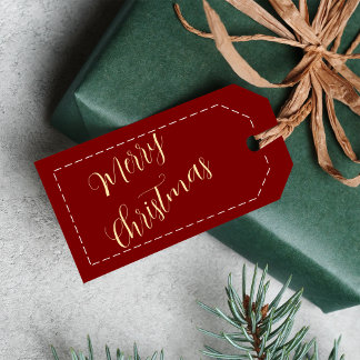 Etiqueta Para Presente Presentes de Natal Personalizados Nome Minimalista