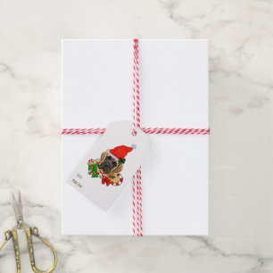 Etiqueta Para Presente Presentes ingleses do Natal do Mastiff