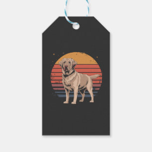 Etiqueta Para Presente Presentes Retro Vintage para Amantes de Cães Labra