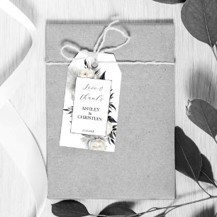 Etiqueta Para Presente Preto e branco boho favorito obrigado você