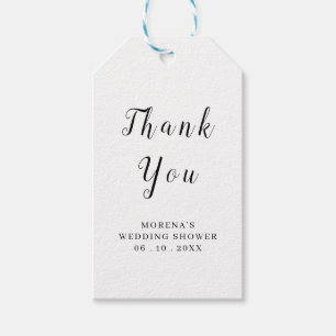 Etiqueta Para Presente Preto e Branco personalizados