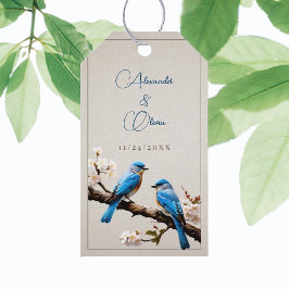 Etiqueta Para Presente Primavera Bluebird Wedding Favor