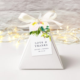 Etiqueta Para Presente Primavera Blush Weding Obrigado