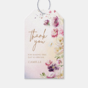 Etiqueta Para Presente Primavera Floral Obrigado