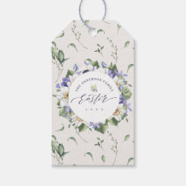 Etiqueta Para Presente Primavera Floral Watercolor Páscoa