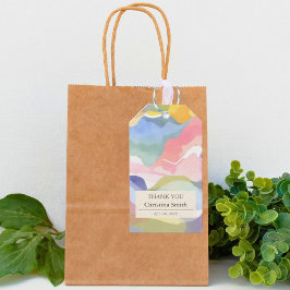 Etiqueta Para Presente Primavera moderna estética, obrigado