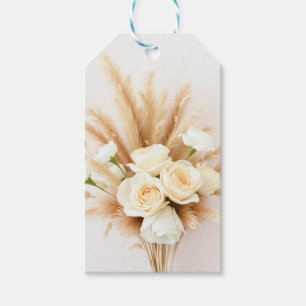 Etiqueta Para Presente Primavera no Deserto de Flores Secas Boho
