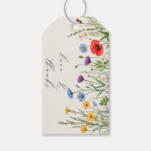 Etiqueta Para Presente Primavera Wild Flower Meadow Wedding