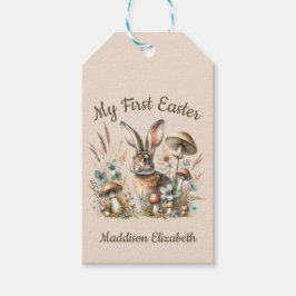 Etiqueta Para Presente Primeira Páscoa Jack Rabbit