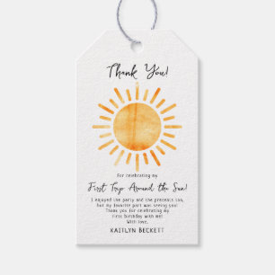 Etiqueta Para Presente Primeira viagem em torno do primeiro aniversario d