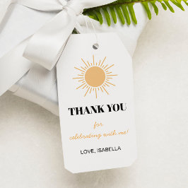 Etiqueta Para Presente Primeira viagem em torno do Sol Obrigado Festa de